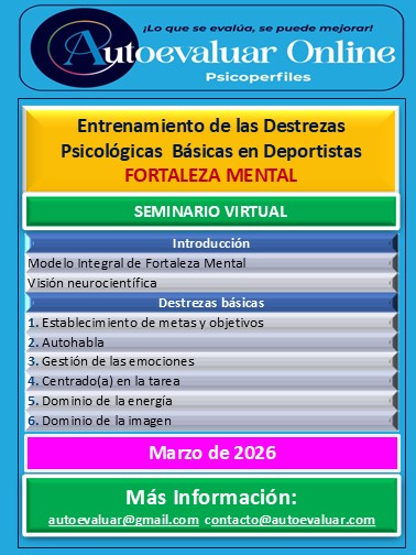 ENTRENAMIENTO DE LAS DESTREZAS PSICOLÓGICAS BÁSICAS EN DEPORTISTAS  (SEMINARIO VIRTUAL)